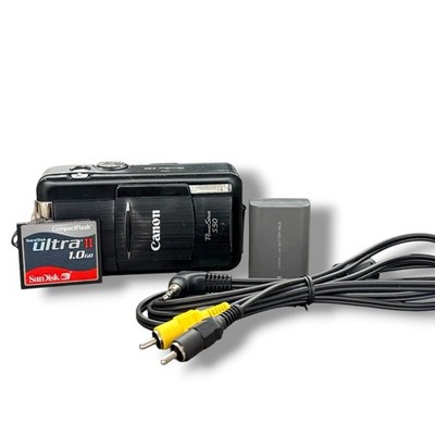 Canon PowerShot S50 Vintage Digital Camera 1GB CF Battery Cable