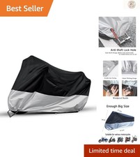 Waterproof Motorcycle Cover 2XL - All-Weather Protection for Up to 97" Bikes