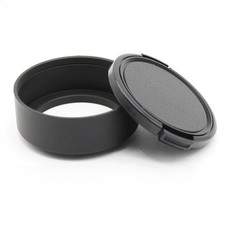 Metal Standard Prime Lens Hood 37-82mm Screw-in Camera Lens Shade Free Lens Cap