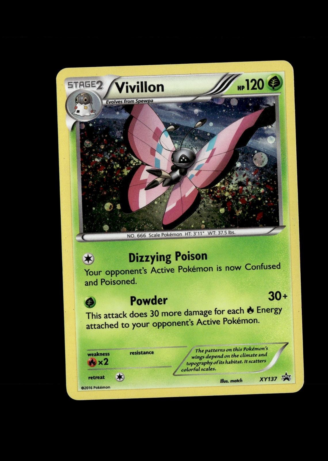 Vivillon XY137 Holo Promo XY Promo Pokemon Lightly Played