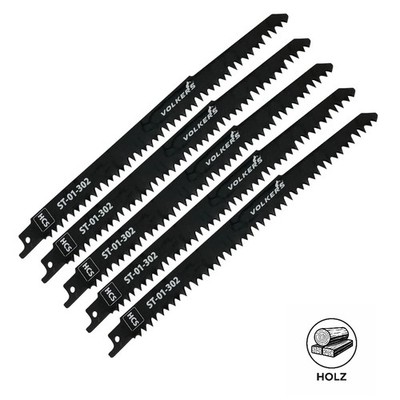 5 x Säbelsägeblatt HCS 240 mm Z 5 mm für PVC Grünholz Hol Holzsägeblätter