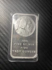 SilverTowne Buffalo/Indian Head Design 5 Troy Ounces .999 Fine Silver Bar Sealed