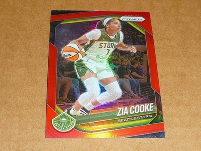 2025 Panini Prizm WNBA ZIA COOKE RED PRIZM STORM 154/299 #110
