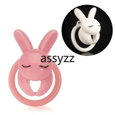 Resin Male Chastity Device White Small Cage Men Locking Belt with 4 Rings CC684