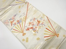7279647: JAPANESE KIMONO JAPANESE FUKURO OBI / WOVEN CLOUD