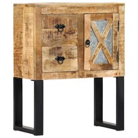 Sideboard Massivholz Mango Wohnzimmer Kommode 60 X 30 X 76 Cm