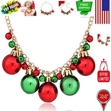 Cute and Festive Christmas Necklace with Adjustable Length   Perfect Gift Option