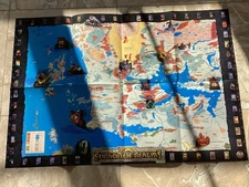 AD&D Forgotten Realms Promo Poster Map of Faerûn 1995 Rare