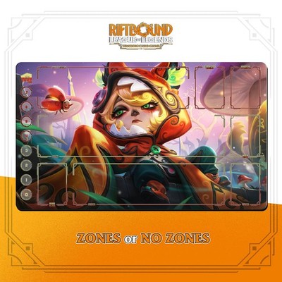 Playmat RIFTBOUND LOL TCG 24x14'' (60*35cm) | VEX Wondertown - Stitched EDGES