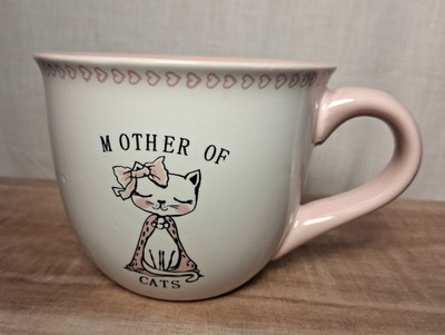 Mother of Cats Crazy Cat Mama Hearts Coffee Mug