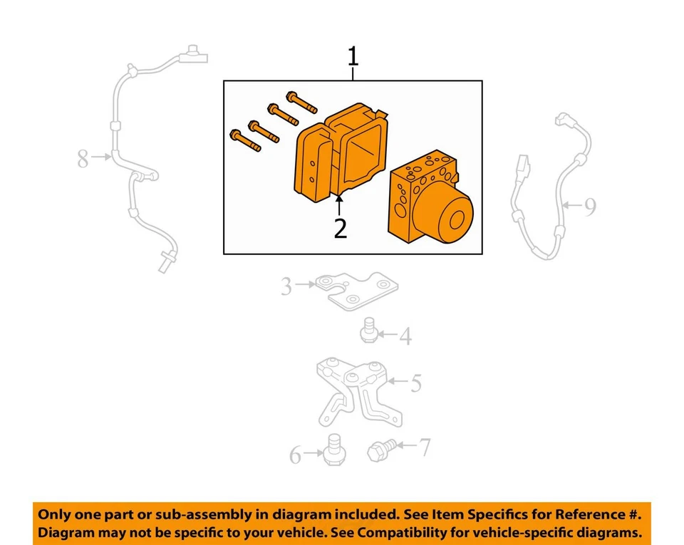Pieza de freno antibloqueo bomba ABS compatible con 14-19 FIESTA 5234300 Foto 3 de 4