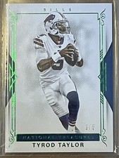 2017 Panini National Treasures Green Jersey Number #96 Tyrod Taylor /5 - NM-MT