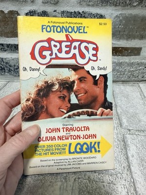 Fotonovel GREASE John Travolta & Olivia Newton John 350 color movie pictures