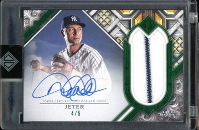 2025 Topps Transcendent Derek Jeter Patch Auto /5 HOF New York Yankees