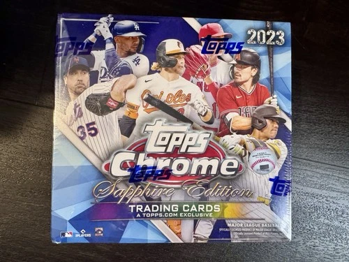 Topps 2023 Chrome Baseball Sapphire Edition Box - 32 Cards