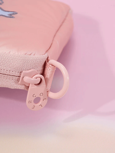 Official BT21 X COLLER Beyond The Journey Pocket Multi Pouch Pink Korea - Picture 6 of 6