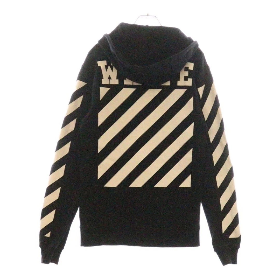 Felpa con cappuccio pullover Off White 15AW Caravaggio nera usata 8a2cb152f27362da