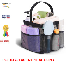 Mesh Shower Caddy Portable for College Dorms with Nine Pockets Large Capacity