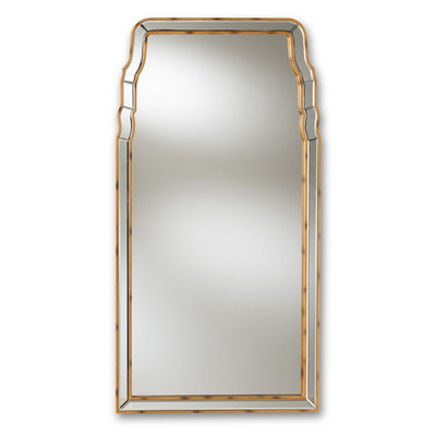 New Art Deco Style Wooden Wall Mirror in Antique Gold 50 