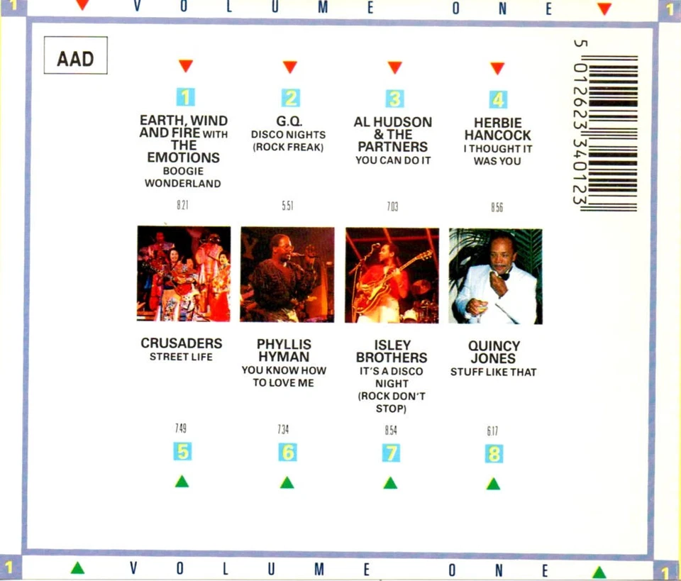 Best Of 12 Inch Gold 1 (GQ/Earth, Wind & Fire) CD Old Gold OG 3401 (1988) - Bild 2 von 3