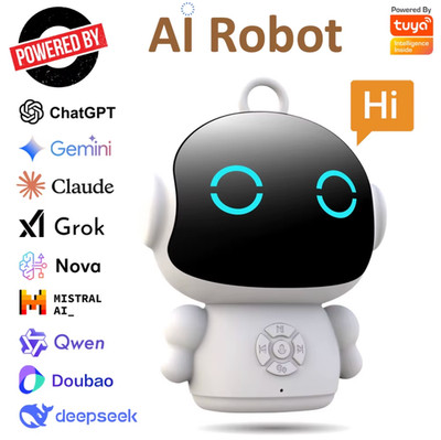 Tuya Smart AI Roboter WiFi Früherziehung Spielzeug für Kinder Spracherkennung &