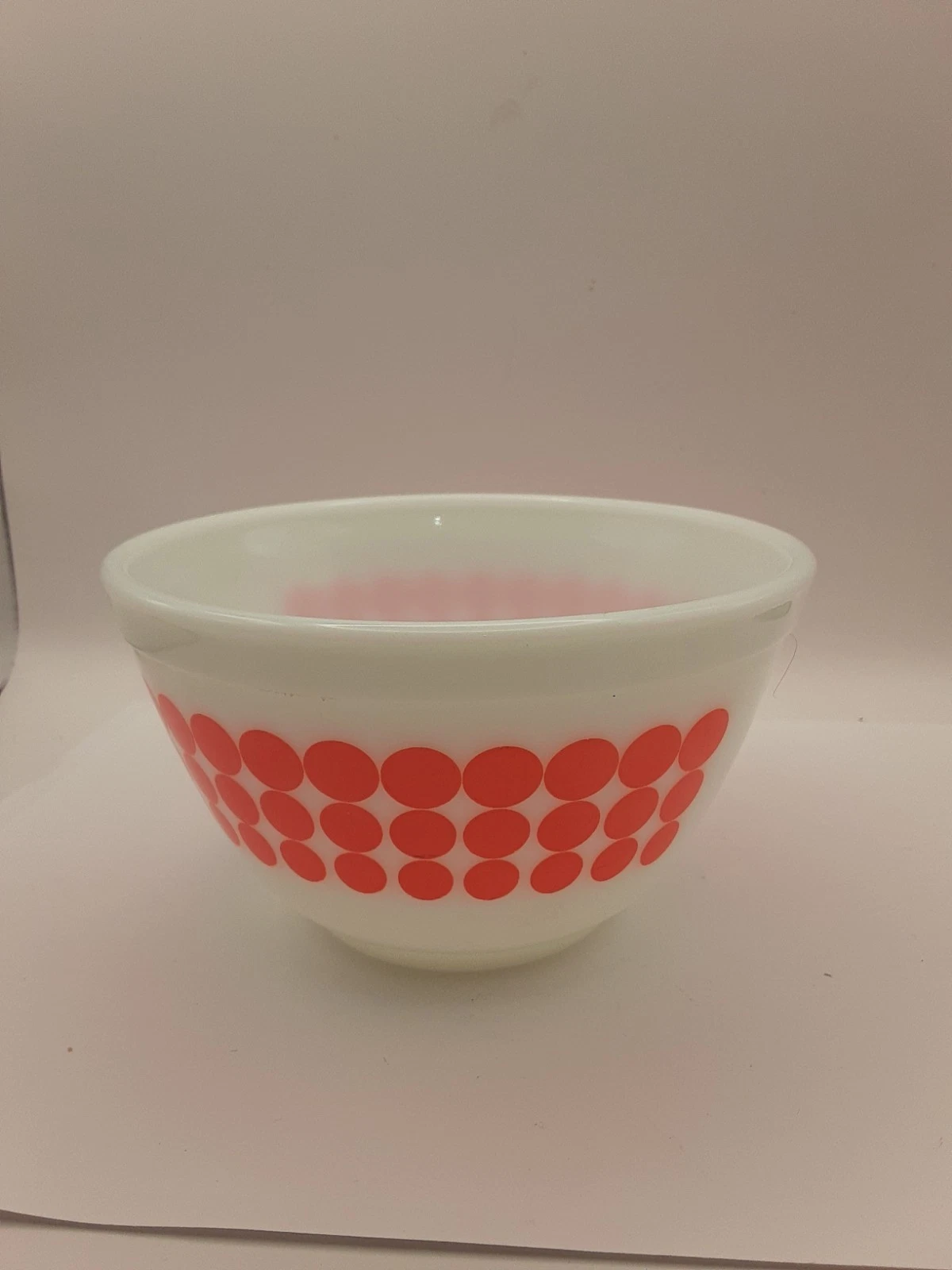 Pyrex Vintage Mixing Nesting Bowl 1.5 Pint #401 USA Orange Polka Dot Milk Glass
Opens in a new windo