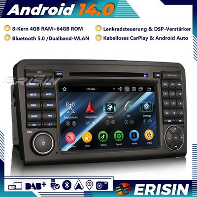 64GB Android 16 Autoradio GPS DAB+DVD RDS 4G für Mercedes ML/GL-Klasse W164 X164