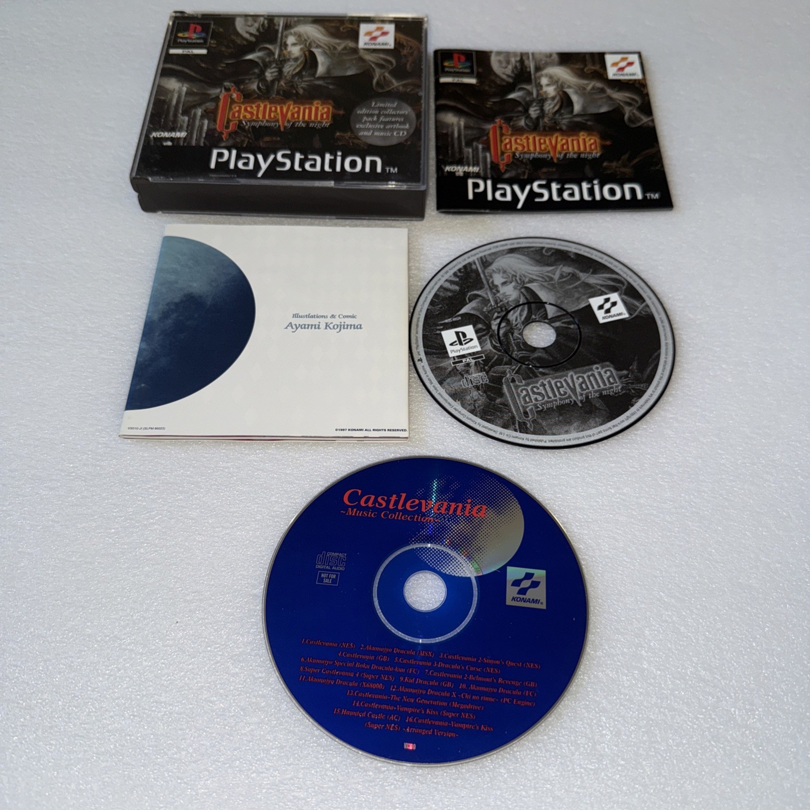 Castlevania Symphony Of The Night PS1 PAL Very Good Condition disc cleaned RARE