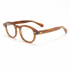 44/46/49mm Acetate Eyeglasses Frames Fashion Retro Round Men Women Full Rim