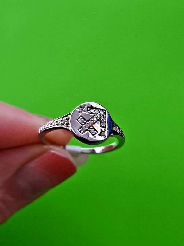 Fragrant Jewels Sterling Silver Zodiac Ring Size 7