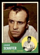 1963 Topps #81 Jimmie Schaffer Chicago Cubs EX