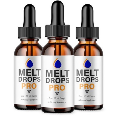 (3 Pack) Melt Drops Pro Supplement, Melt Drops Pro Weight Management (6oz)