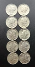 Mercury Dimes Lot Of 10 90% Silver $1 Face 1935- 1945 Various Dates And Mint