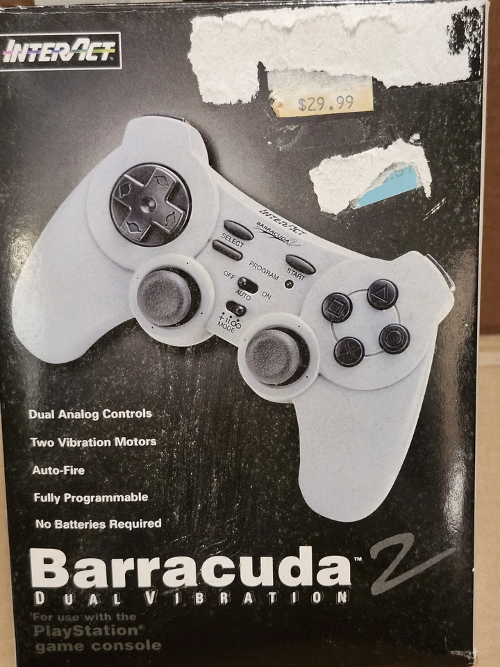 NEW BOXED PLAYSTATION INTERACT BARRACUDA 2 DUAL VIBRATION GAME CONTR. SV-1133 - Image 2 of 4