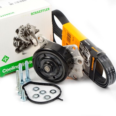 CONTI 6PK1210 Keilrippenriemen + WAPU für C1 PEUGEOT 107 AYGO YARIS mit Klima