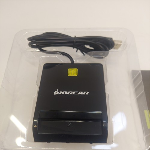 USB Common Access Card Reader Contact Cable IOgear Employee ID Customer Scanner - Picture 7 of 9