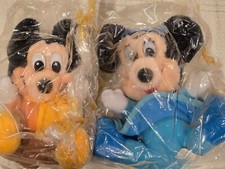 Vintage Disney Mickey Minnie Mouse Plush Stuffed Toy Mickey's Christmas Carol