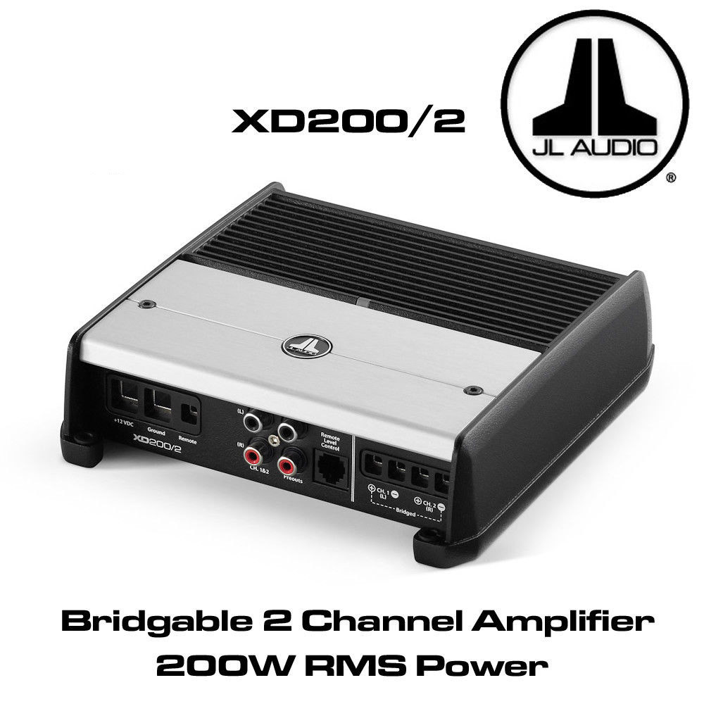 JL Audio XD200/2 - 2 Channel Amplifier 200 Watts Bridgable