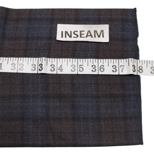 PT Torino NWT Gentleman Fit Dress Pants Size 52 36 US In Brown & Blue Plaid Wool - Picture 7 of 16
