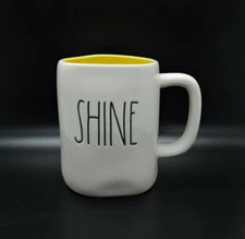 Rae Dunn Artisan Collection By Magenta - 181 - Shine Cream / Yellow Coffee Mug