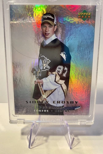 2005-06 UD MCDONALDS #51 SIDNEY CROSBY ROOKIE RC FOIL CHROME  SHARP Looking Card