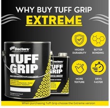 Tuff Grip Extreme Non-skid Paint For Ramps,floor, Decks, textured  Light Gray