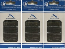 3 packs of Sewing Needles self-threading USA seller