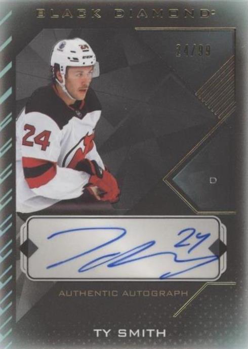 2021-22 Upper Deck Black Diamond - Ty Smith #BDB-TS Pure Black /99 (AU ...