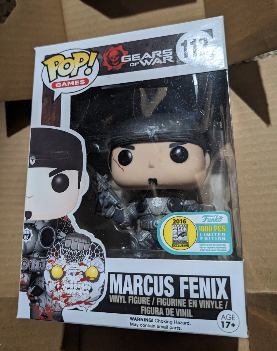Marcus Fenix with Locust Head Funko Pop! 112 | 2016 SDCC 1000pcs Black  Lancer | eBay