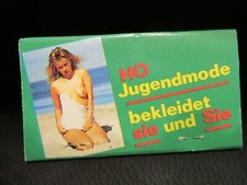 HO Jugendmode DDR Erotik DDR Reklame-Streichholzheftchen 