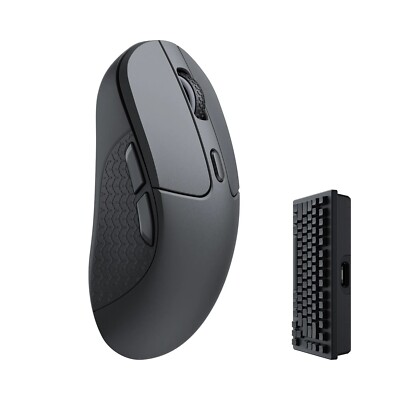 Keychron M3 Wireless Maus Bluetooth 5.1 & 2.4 GHz - Schwarz 4000 Hz M3-A4
