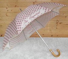 Vintage Cream & Red Floral The Capital Hotel Umbrella - By Swaine Adeney Brigg