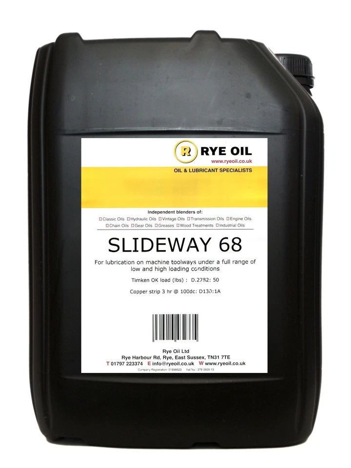 RYE OIL LTD Slideway 68 Oil 5Litre 5L Vactra 2 Type - Tonna
