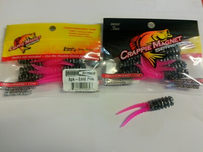 Leland Lures Crappie Magnets Hammer series  2 packs 16 pc total  enid pink